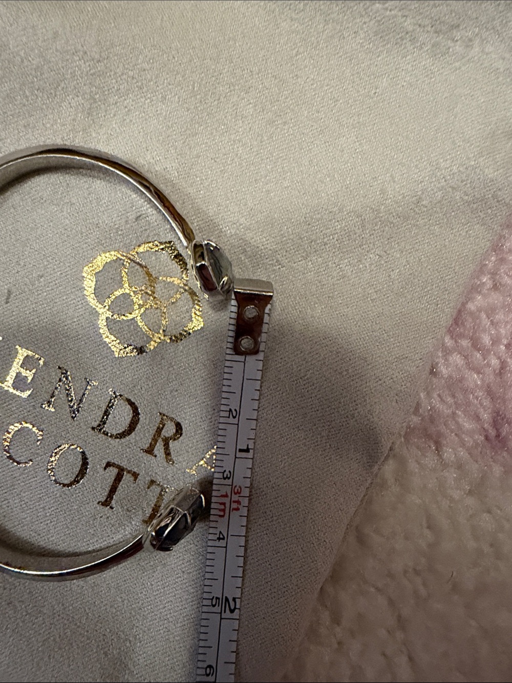 Kendra Scott Silver Open Cuff Bracelet with Dust Bag and Box - Picture 8 of 9